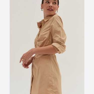 Zara TRF Collection Tan Button Down Shirt Trench … - image 1