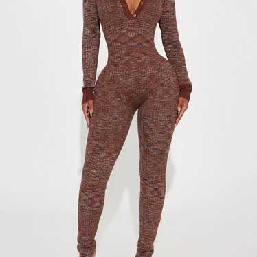 Fashion Nova Never Lose Me Sweater Jumpsuit - image 1