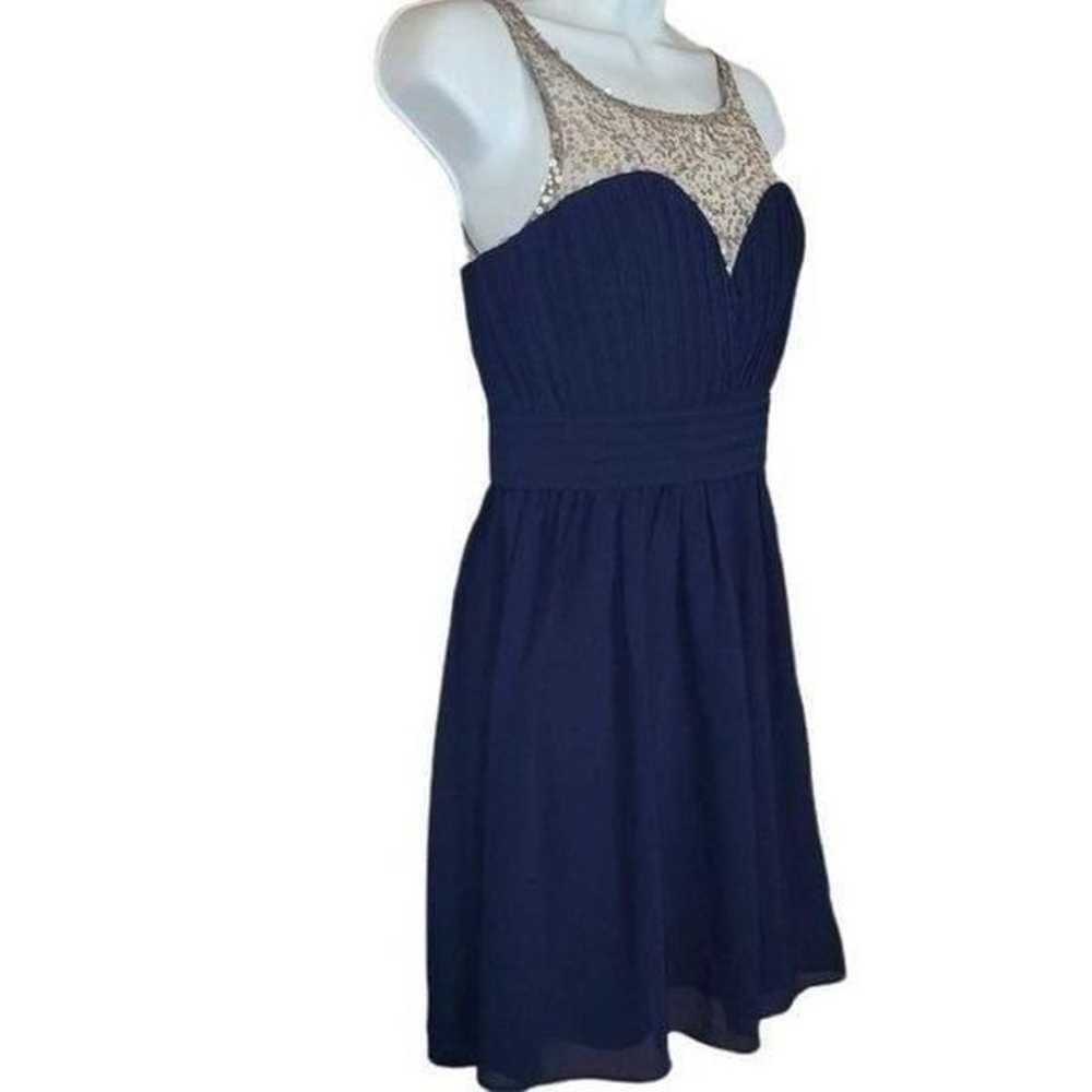 Minuet Petite Women Dresses, Navy Sleeveless Line… - image 6