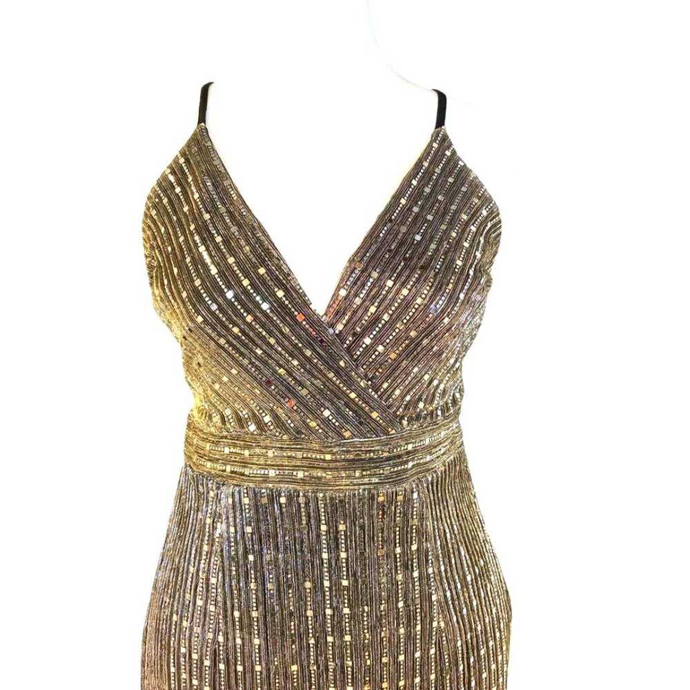 Endless Blu Gold and Silver Sequins Mini Dress. S… - image 3