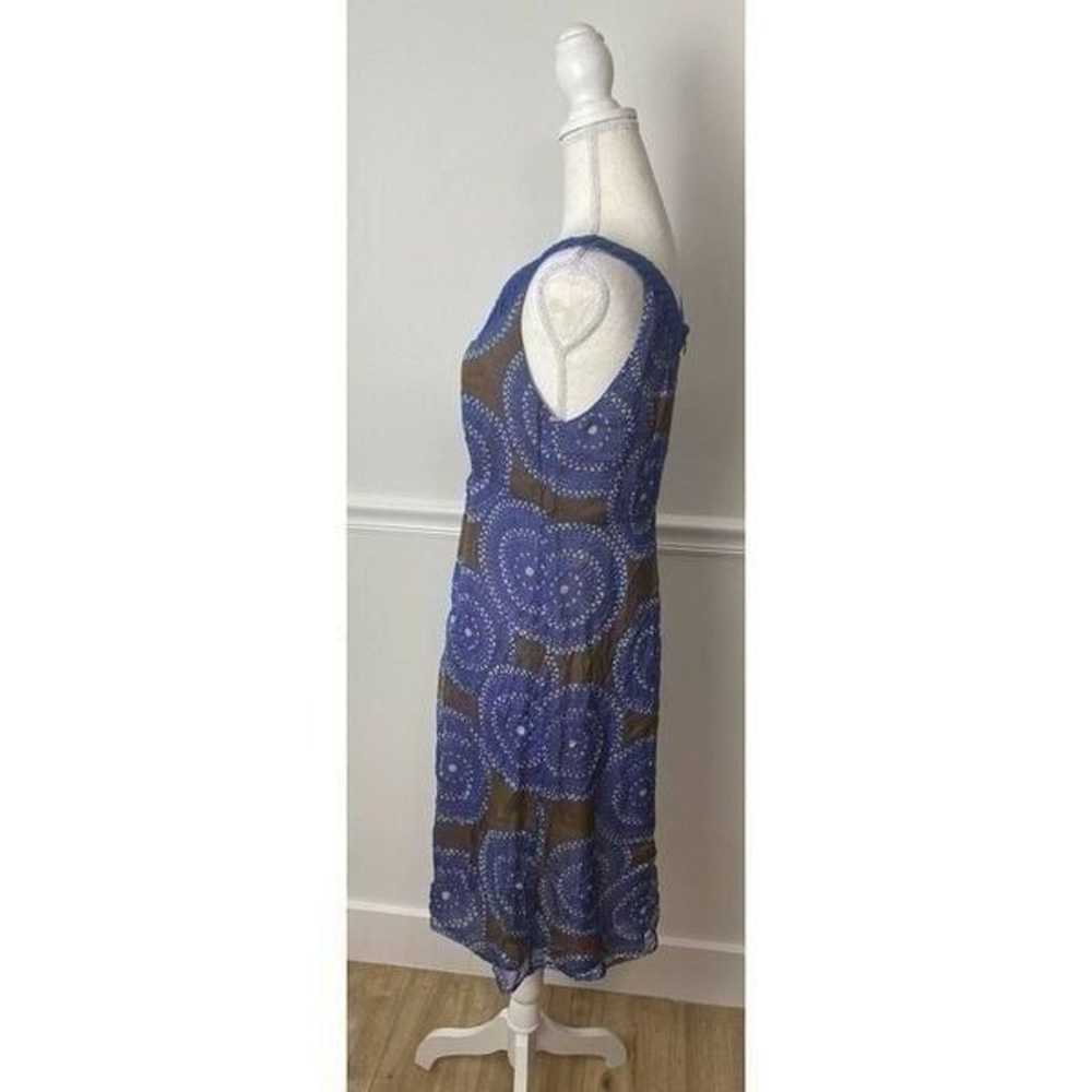 Tory Burch Dress 8 Blue Paisley Silk Sleeveless S… - image 10