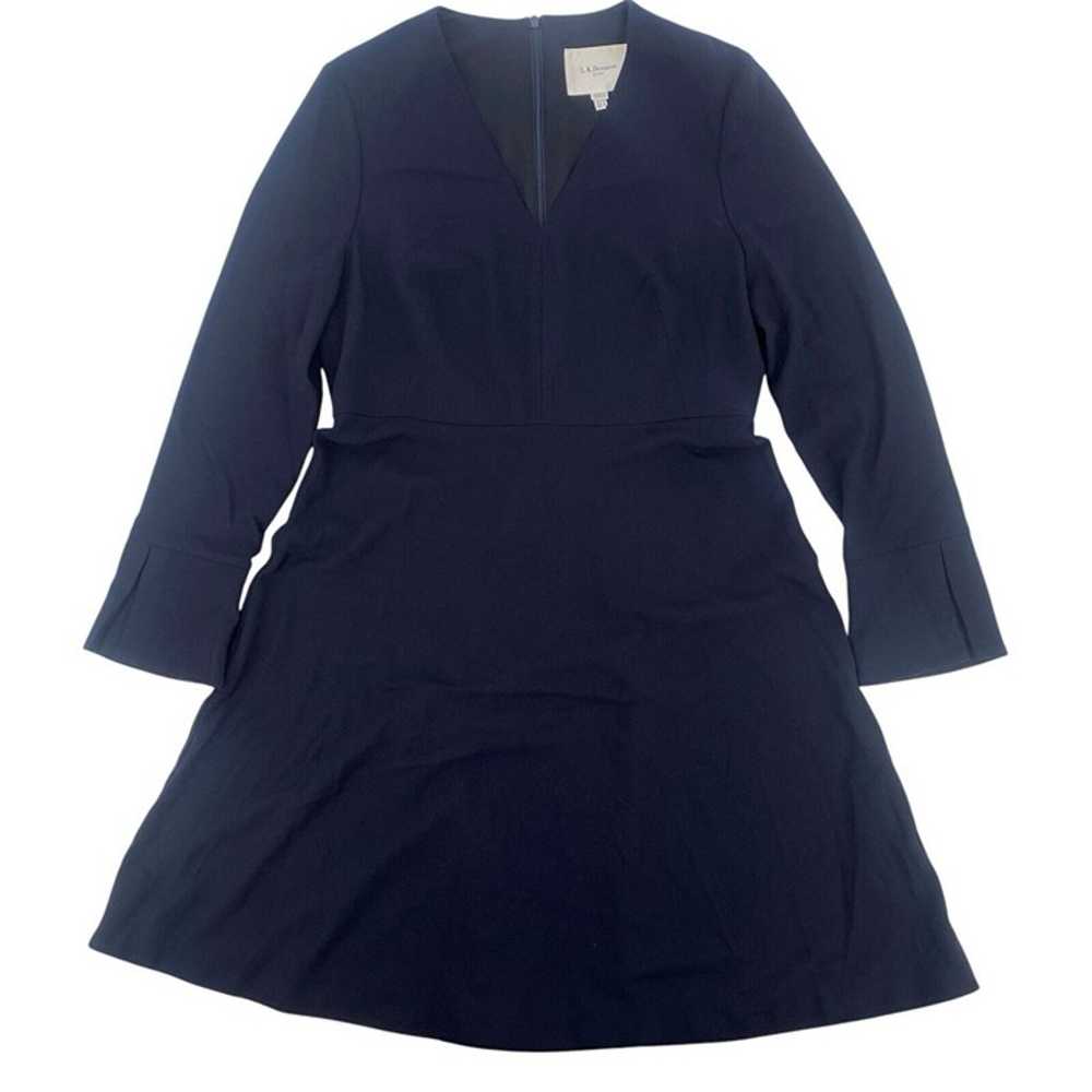 LK Bennett Women's Size 12 Amana Dress Navy Blue … - image 3