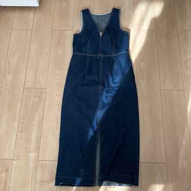 Rope Picnic Denim Jumper Skirt, Size 38