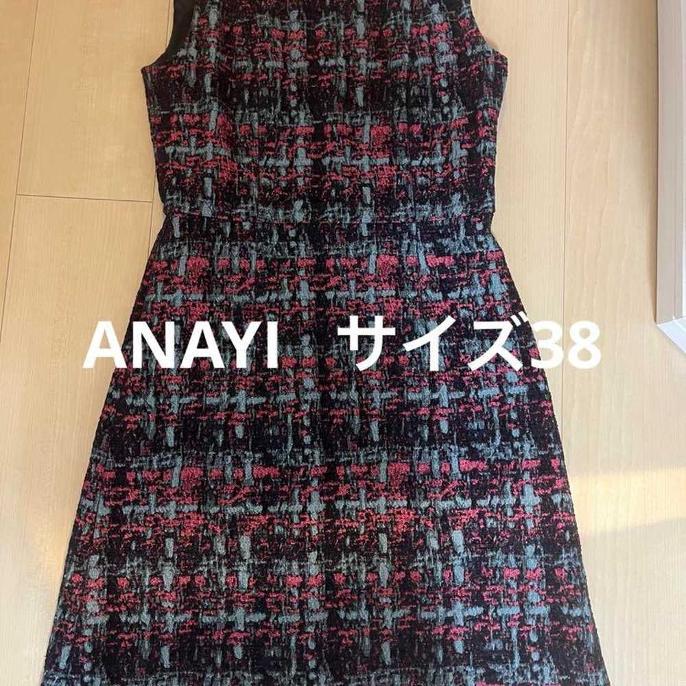 ANAYI sleeveless knee-length dress in black, red,… - image 1