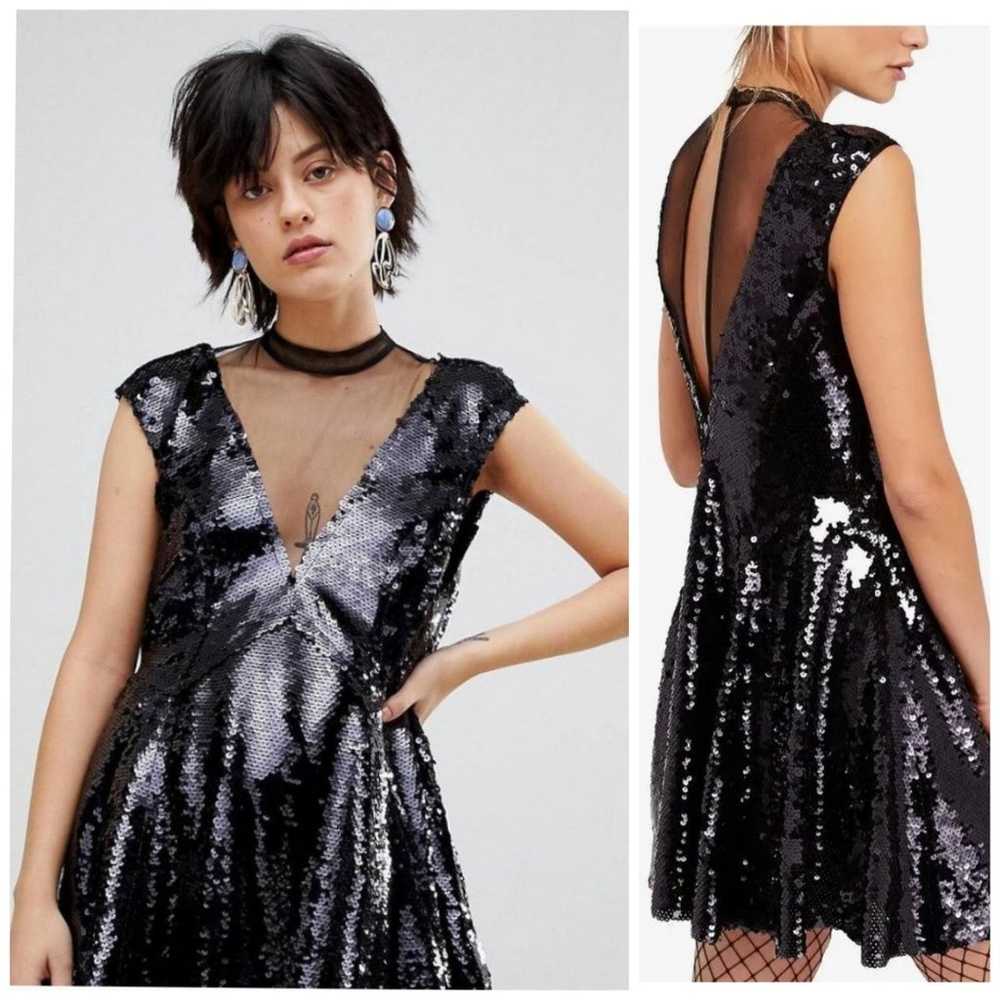 Free People Dance Till Dawn Sequin Dress - image 1