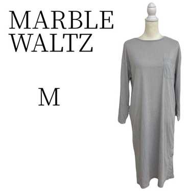 MARBLE WALTZ Gray Knee-Length Dress Casual M - image 1