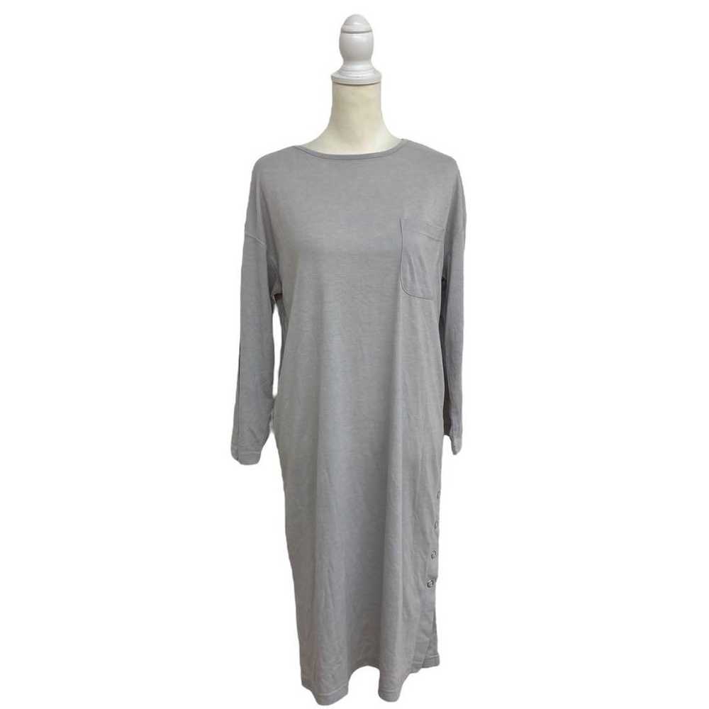 MARBLE WALTZ Gray Knee-Length Dress Casual M - image 2