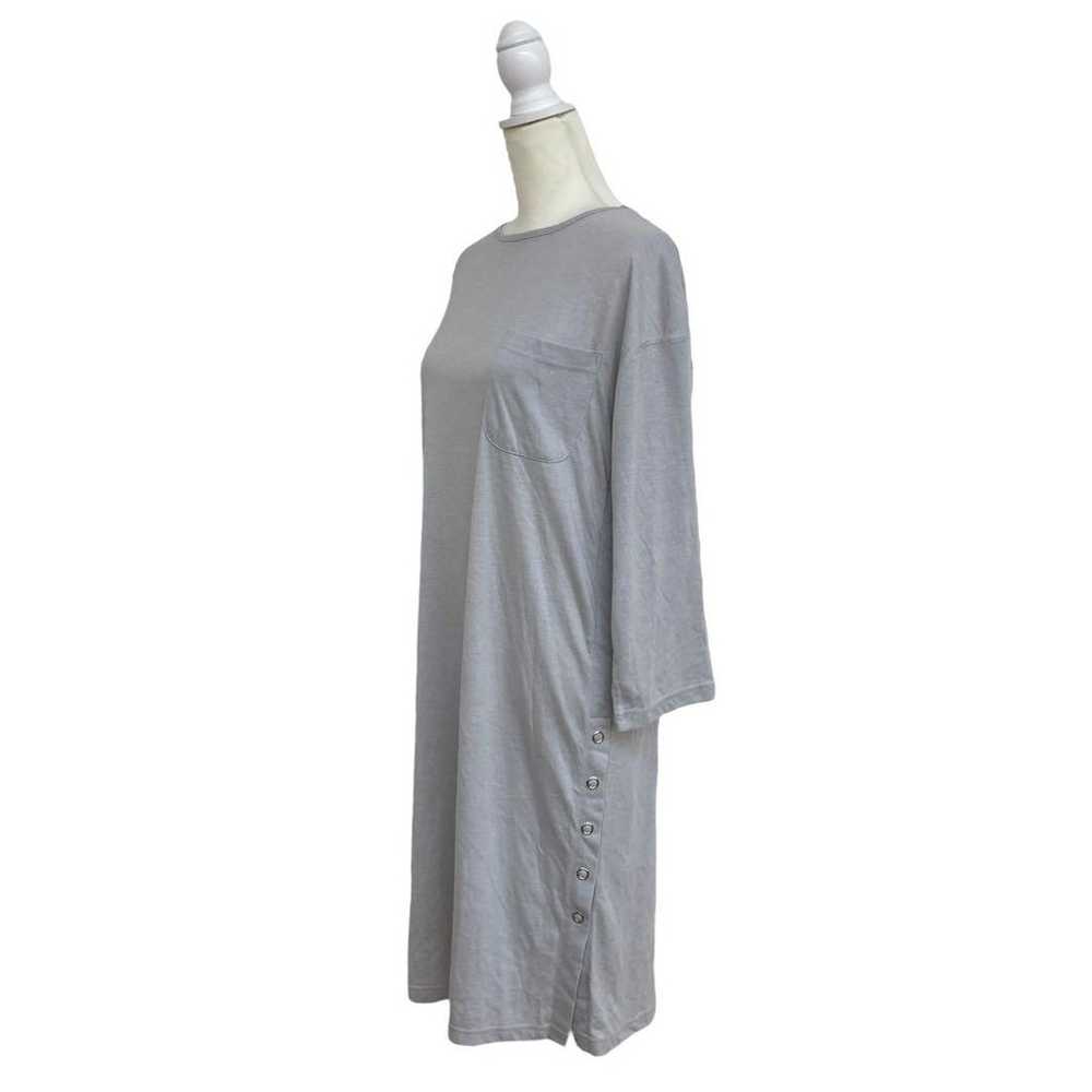 MARBLE WALTZ Gray Knee-Length Dress Casual M - image 5