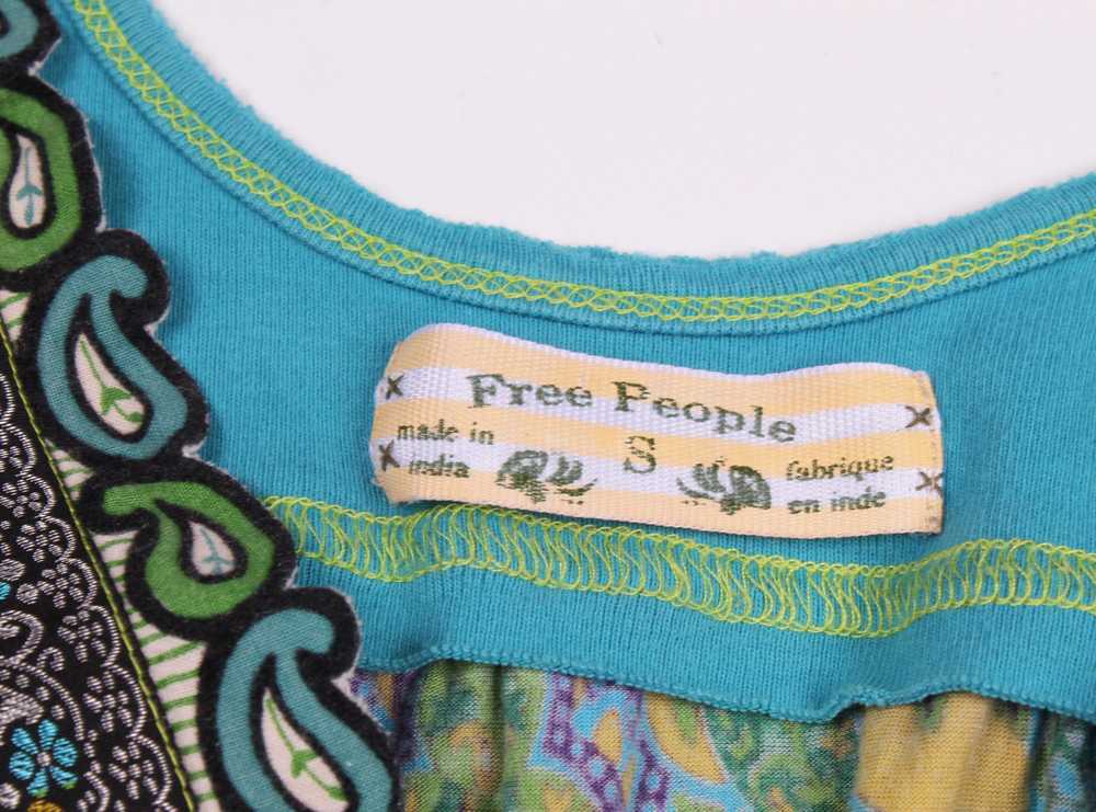 Free People Free People Y2K Boho Paisley Blouse T… - image 8