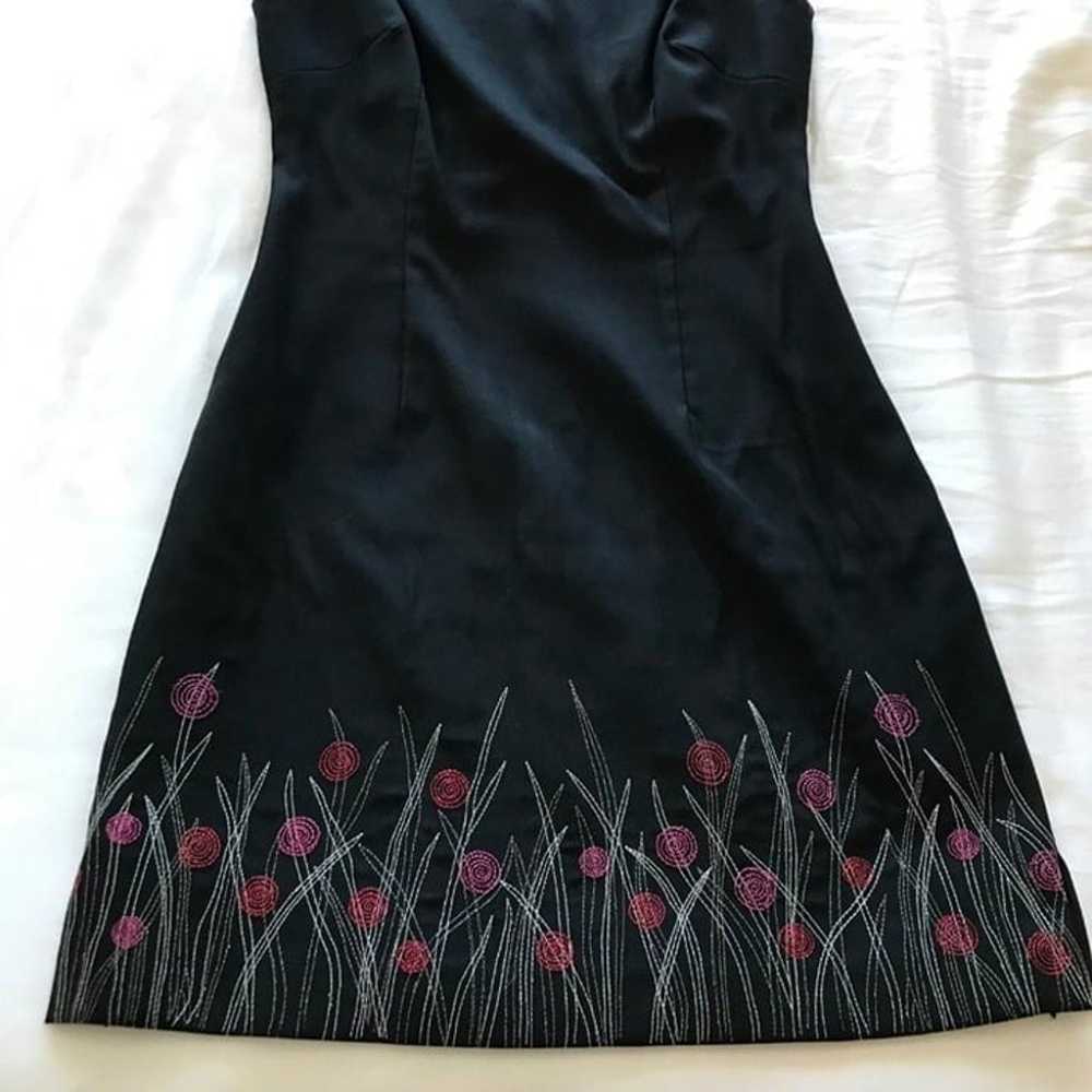 laundry by shelli segal little black Dress Floral - image 3