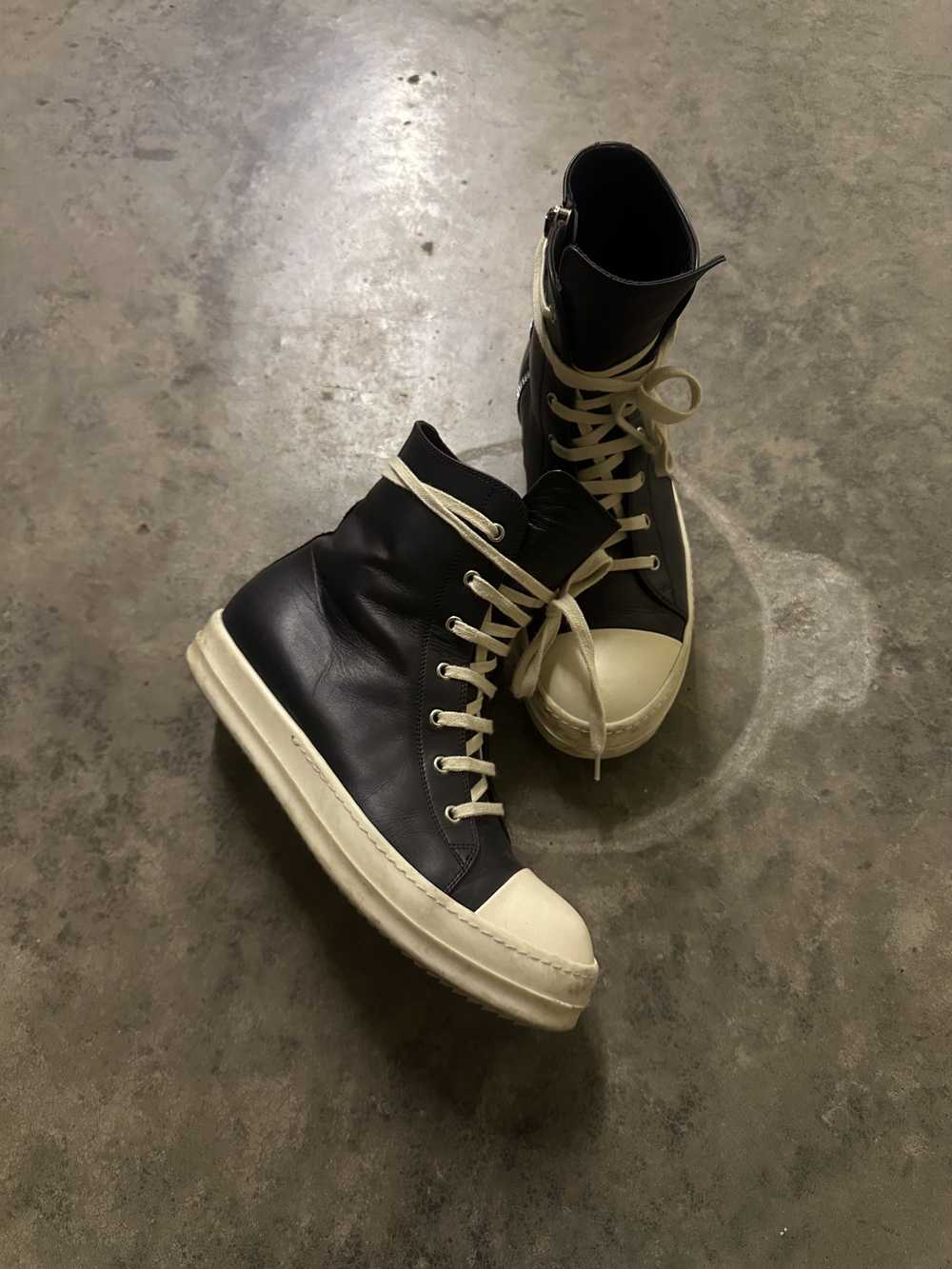 Rick Owens Rick Owens Mainline Black/Milk Leather… - image 3