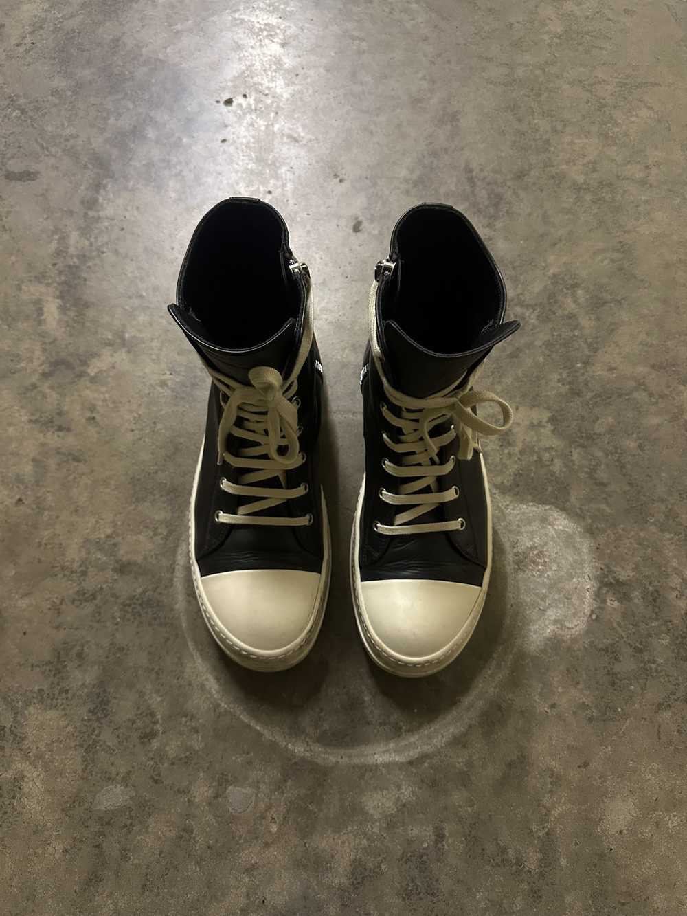 Rick Owens Rick Owens Mainline Black/Milk Leather… - image 4