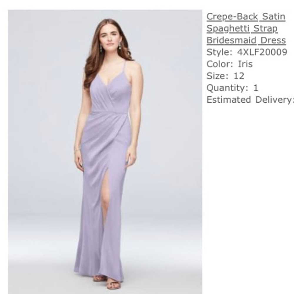 Satin DB long Dress - image 3