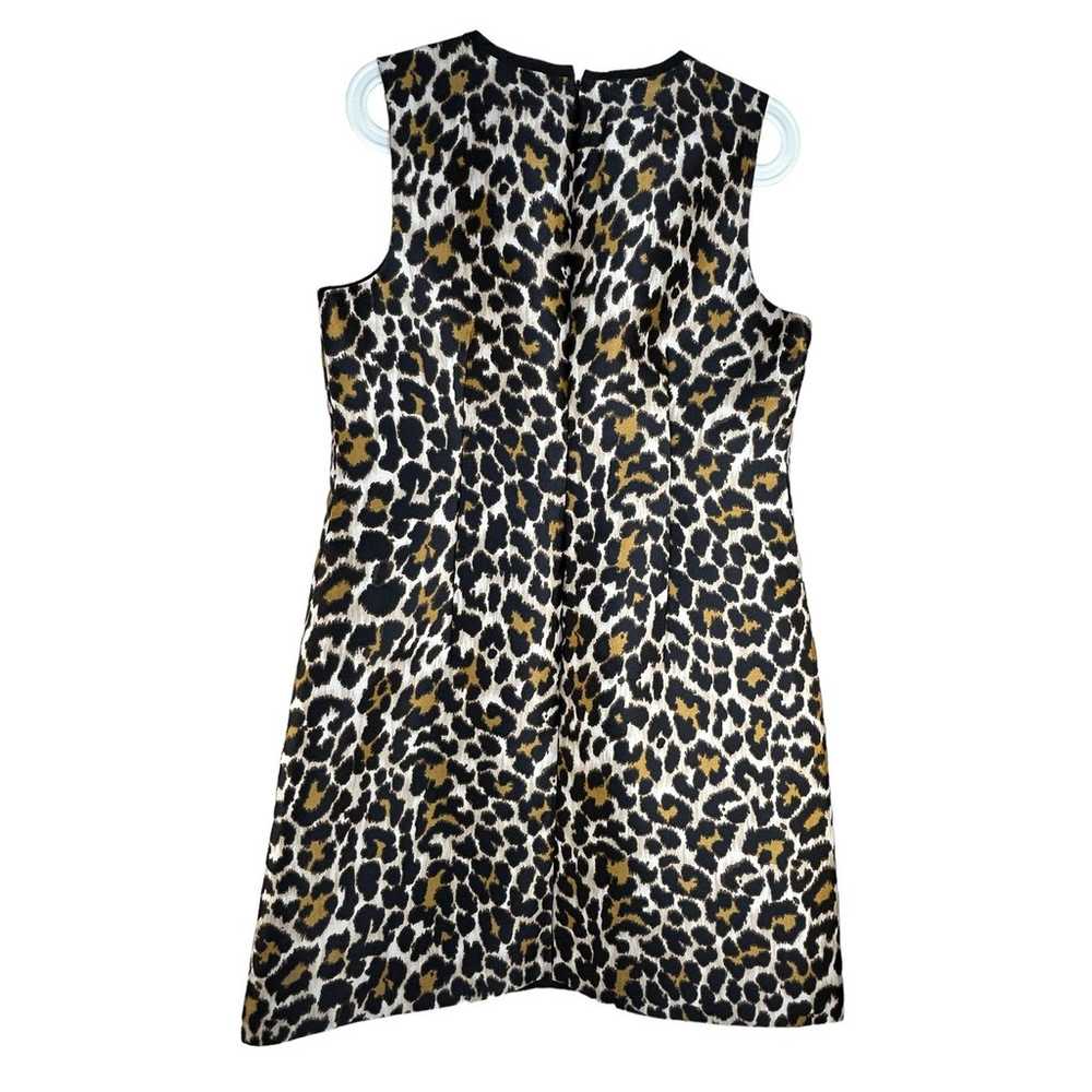 J.Crew Leopard Print Dress Size 8 Sleeveless Shif… - image 5