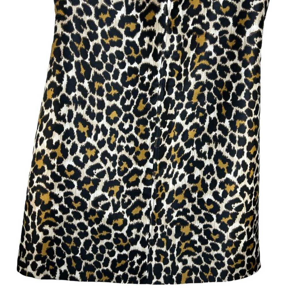 J.Crew Leopard Print Dress Size 8 Sleeveless Shif… - image 6