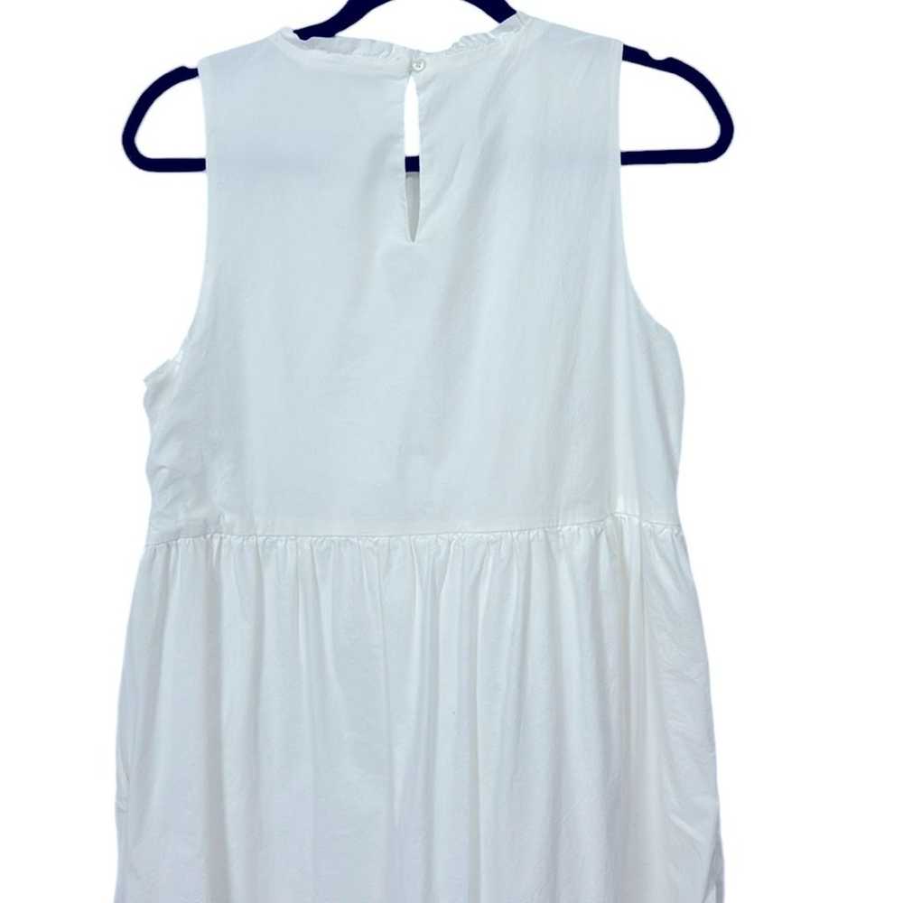 J.Crew Tiered Ruffle Collar White Dress, Women’s … - image 6