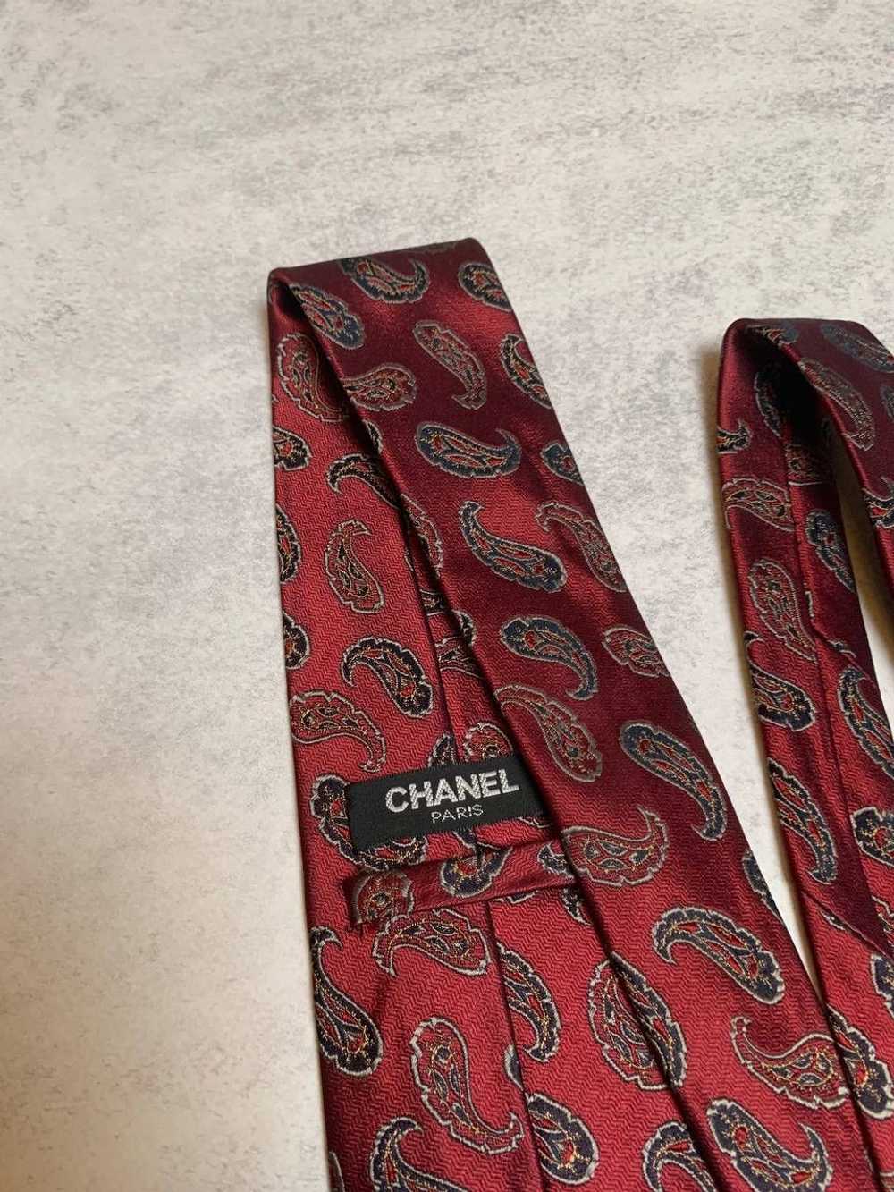 Chanel 90S Silk Tie Vintage - image 3