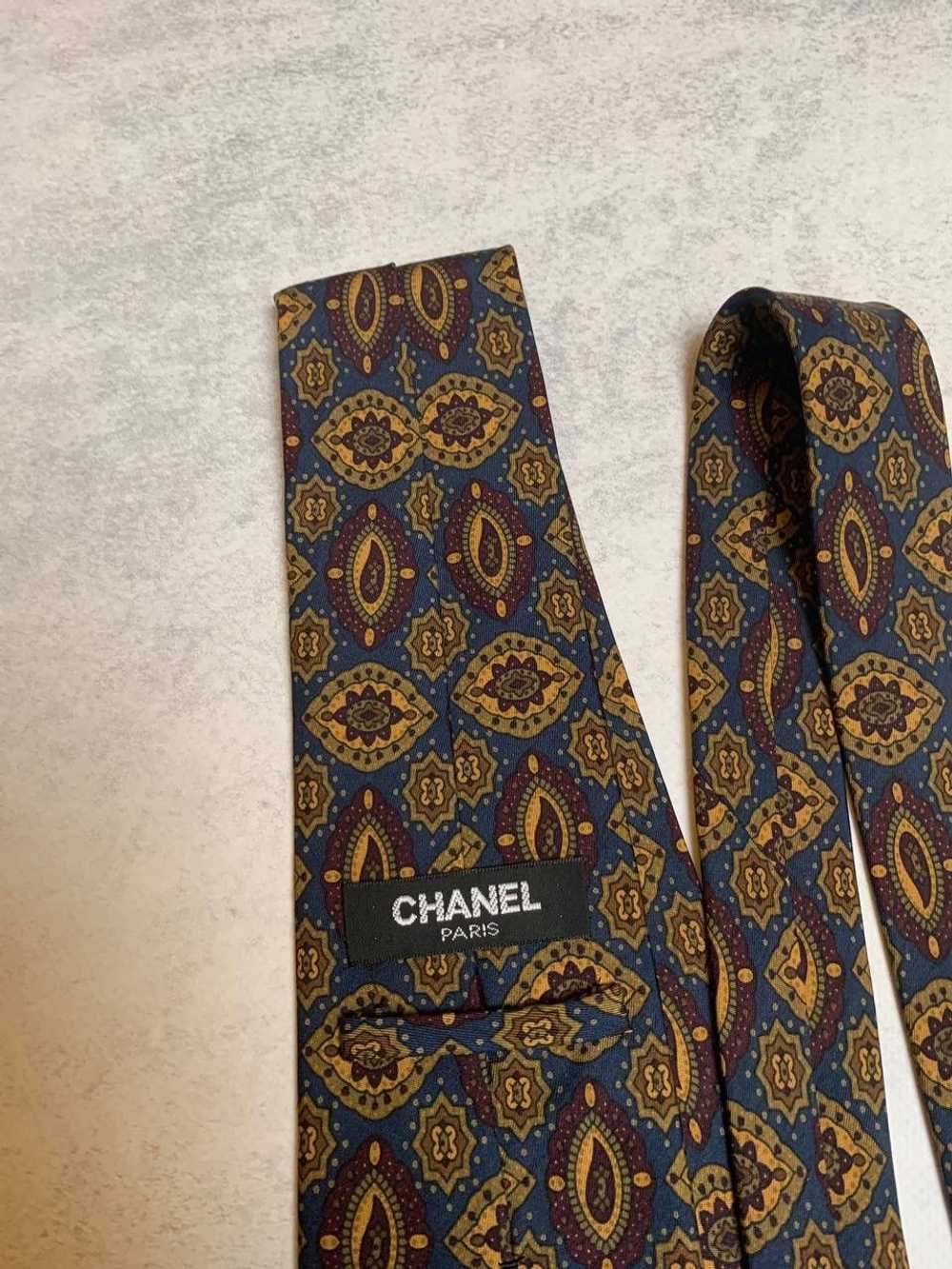 Chanel 90S Silk Tie Vintage - image 3