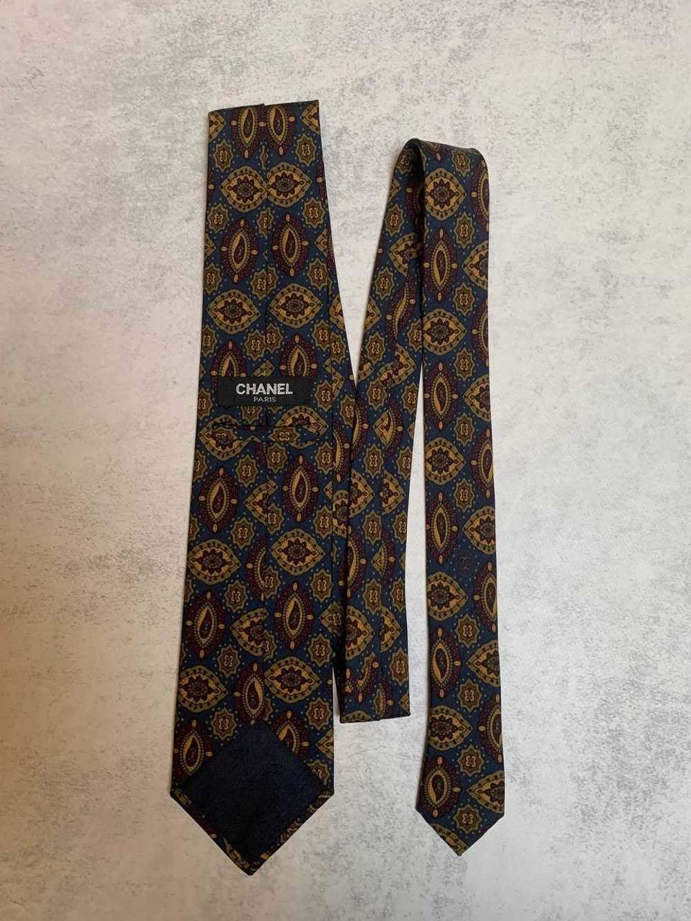 Chanel 90S Silk Tie Vintage - image 4