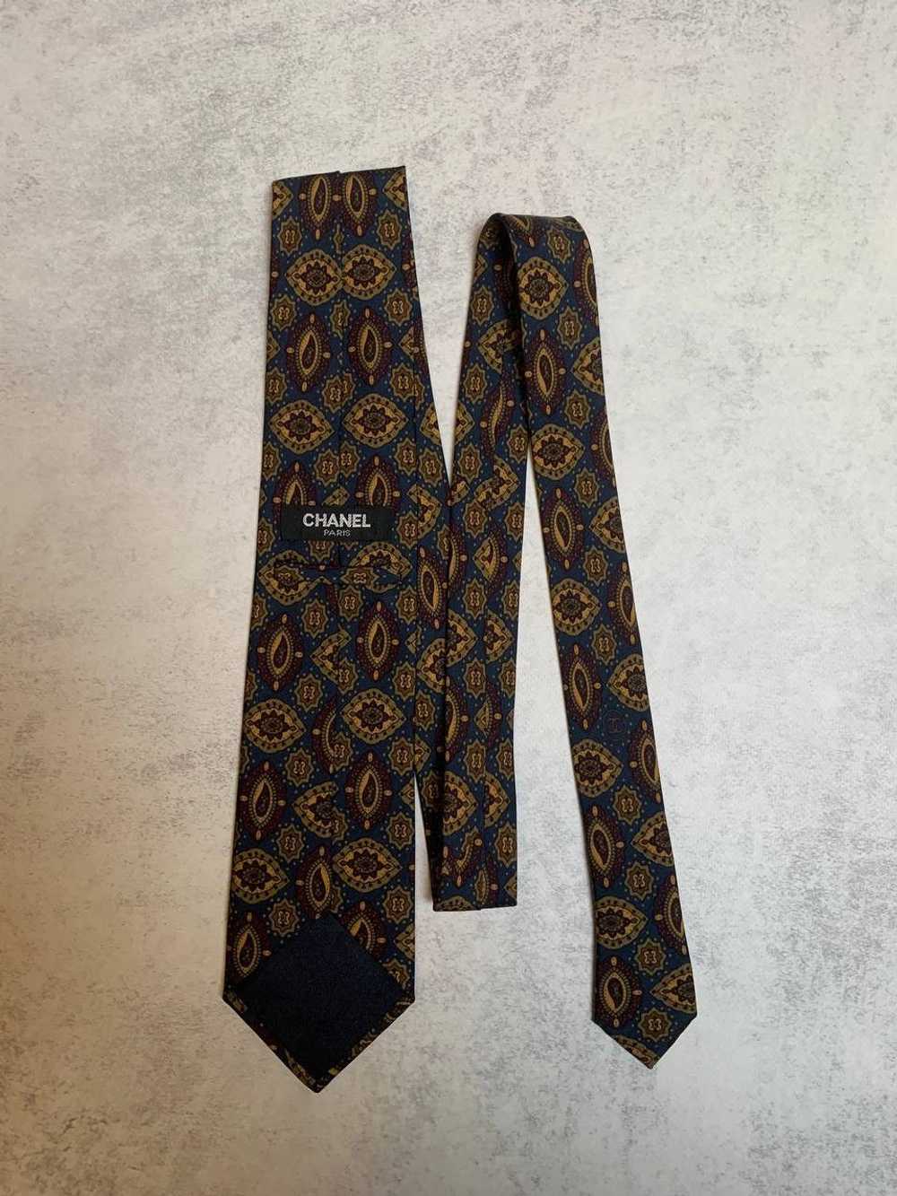 Chanel 90S Silk Tie Vintage - image 5