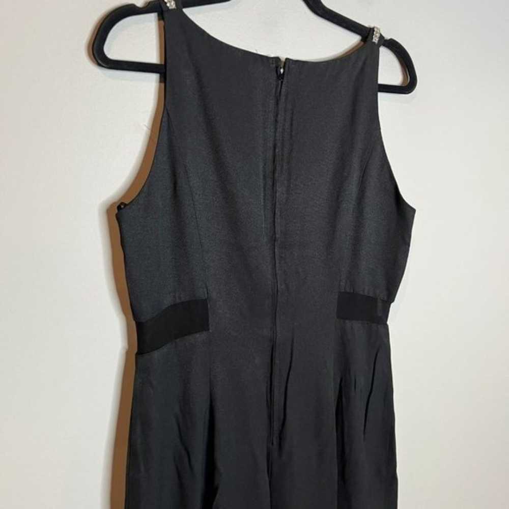 Vintage Night Way black embellished mesh cut out … - image 5