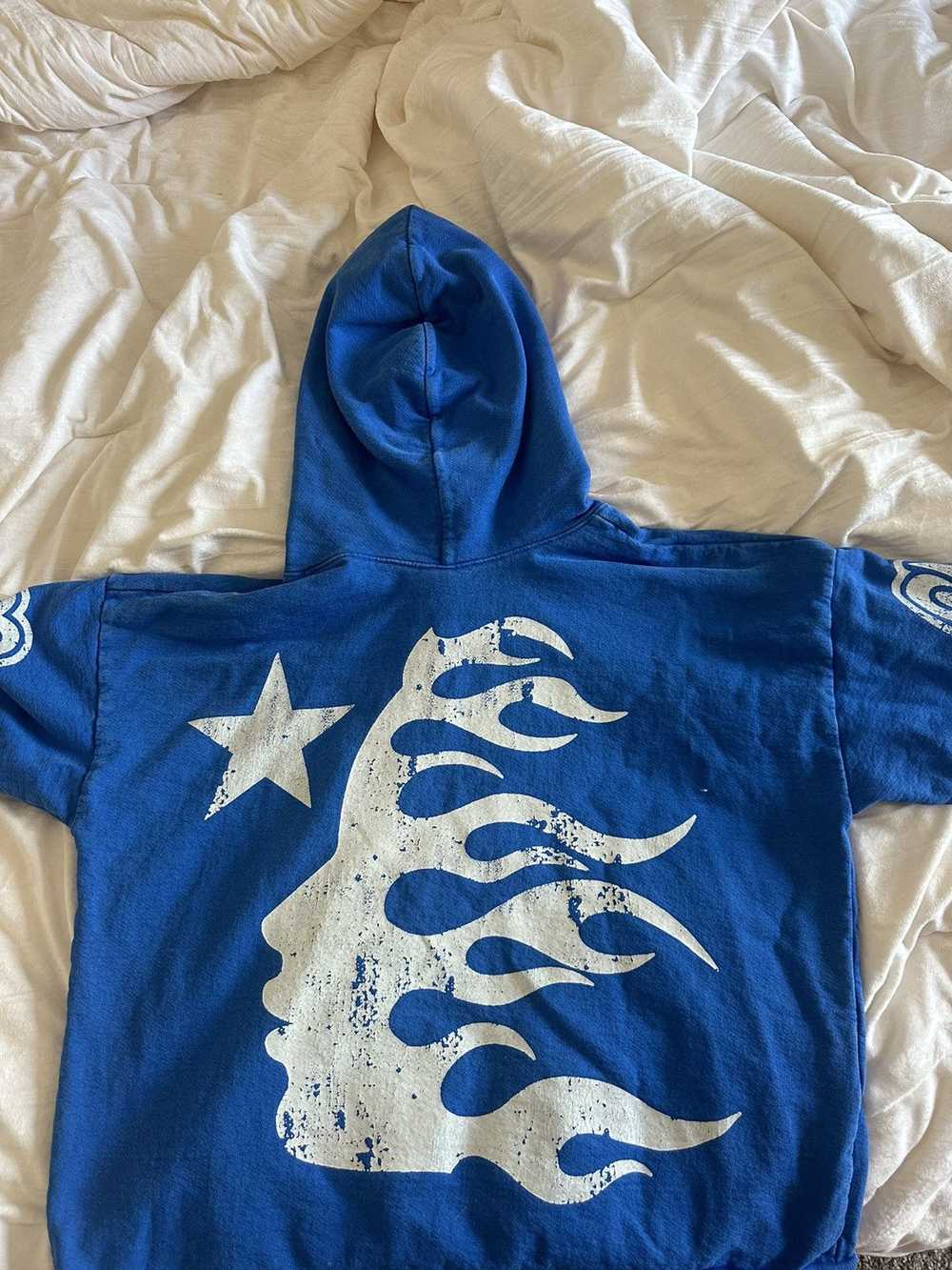 HELLSTAR × Rare × Streetwear Blue Hell Star Hoodie - image 3