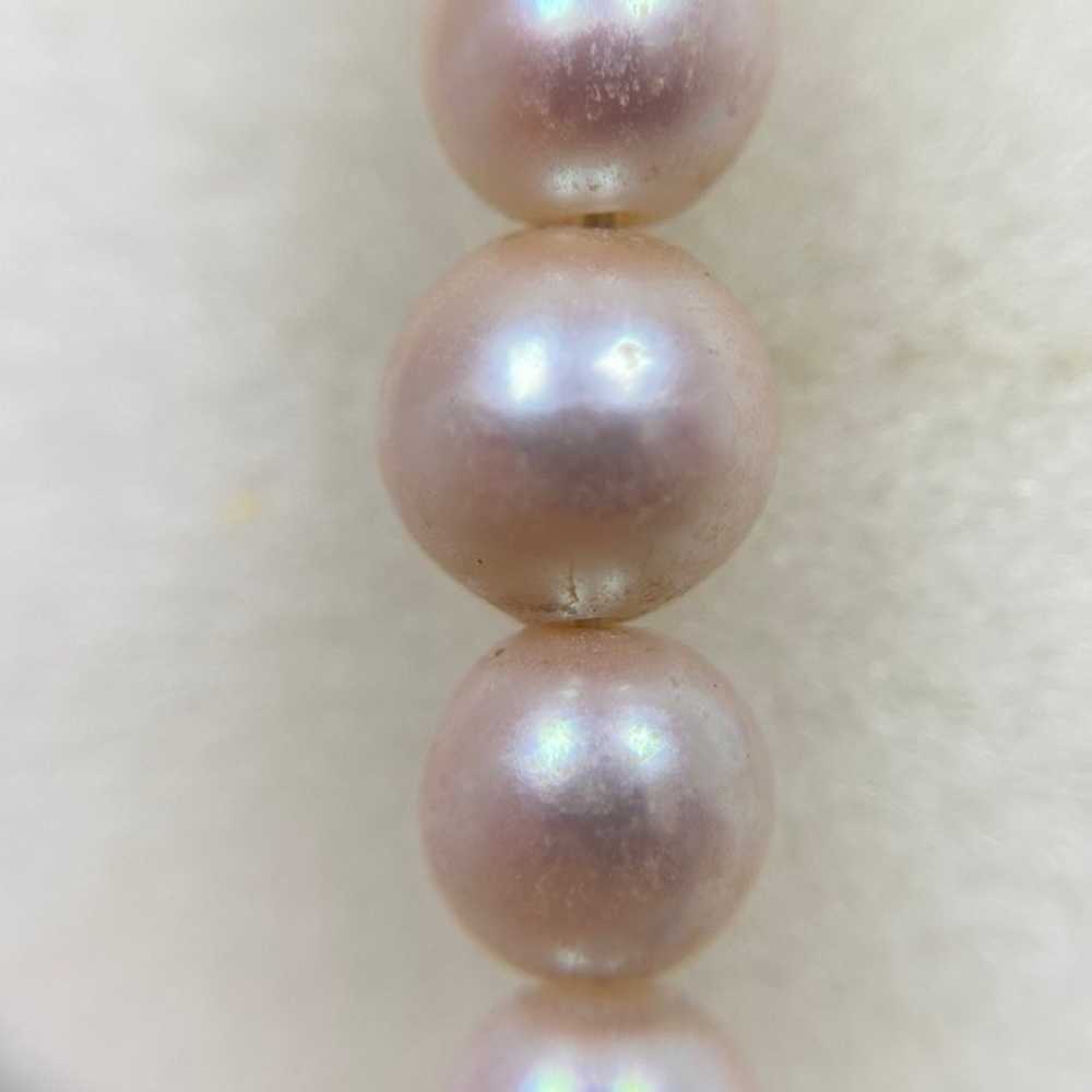 10k Solid White Gold Genuine Freshwater Pearl Gra… - image 4