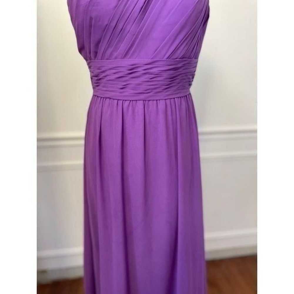 Impression Bridal One Shoulder Purple Chiffon Bri… - image 4