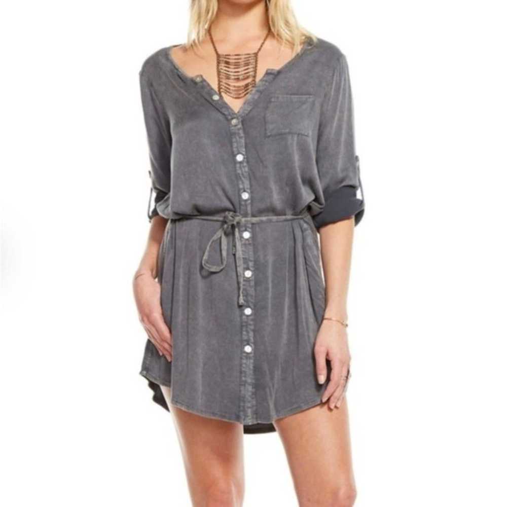 Chaser Shirtdress Tunic Heirloom Henley Belted Ro… - image 1