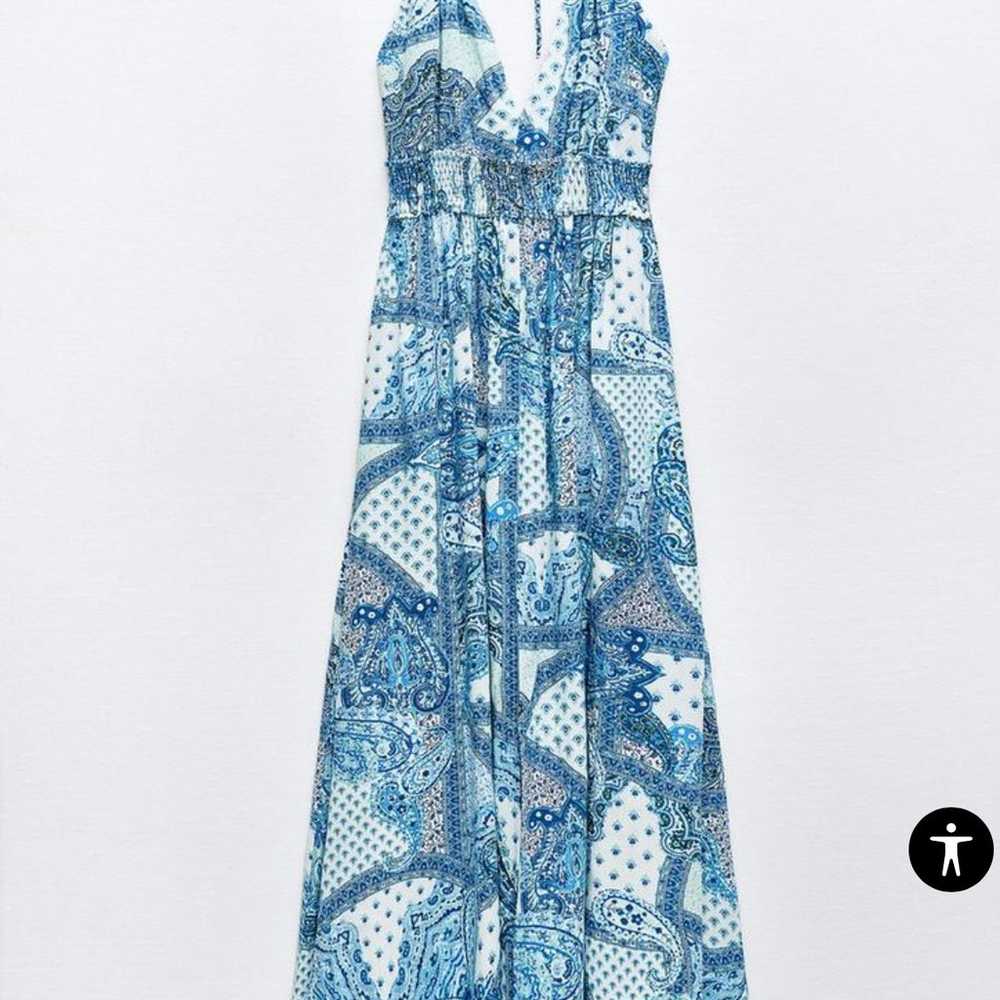 Zara Strappy Paisley Print Dress - image 11