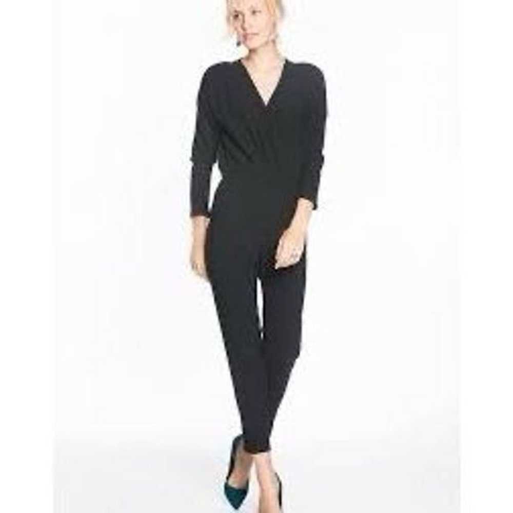 Marine Layer Nellie Black Crepe Jumpsuit Sz M Poc… - image 1