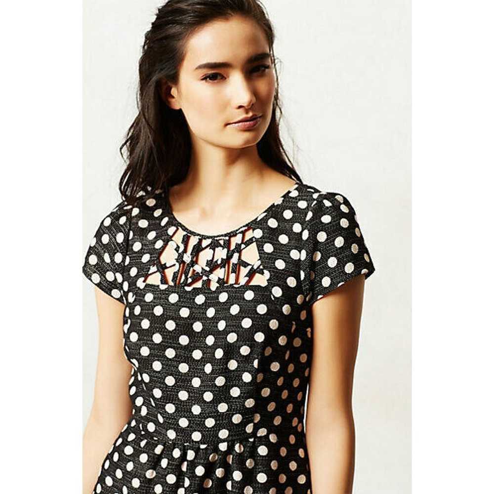 Anthropologie Nikola Dress Polka Dots Fit & Flare… - image 2