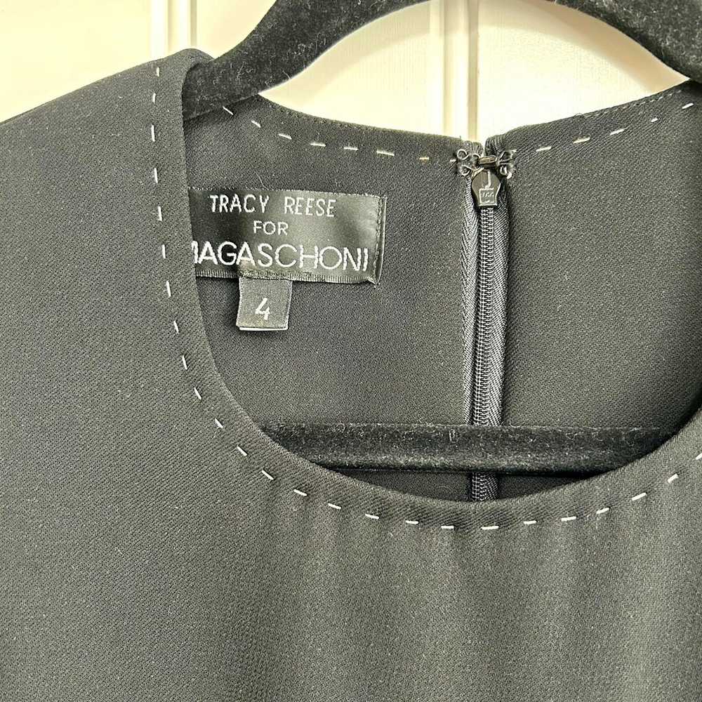 90s Vintage Tracy Reese Magaschoni Black Mini Dre… - image 7