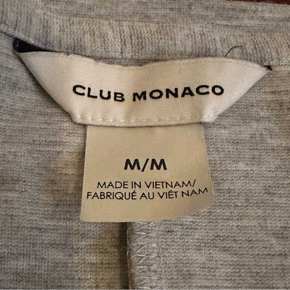 Club Monaco Twansia Grey Tie Front Dress Short Sl… - image 7