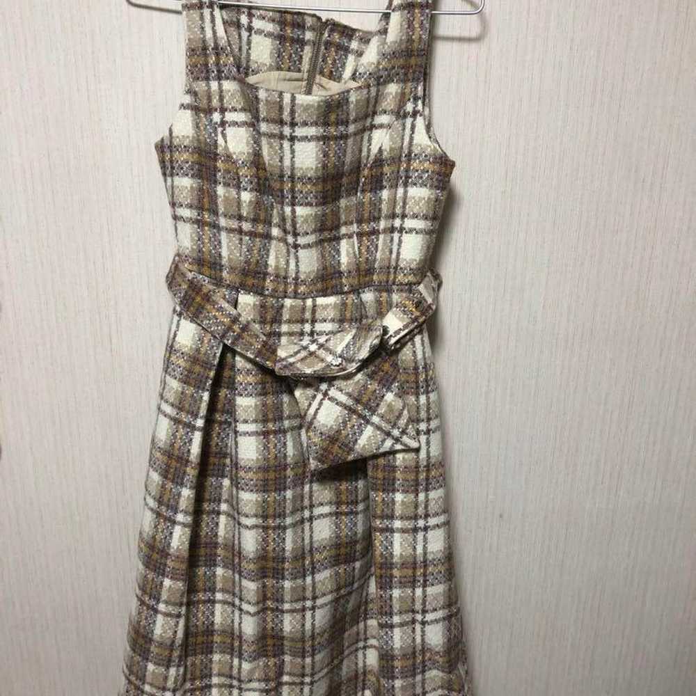 Checkered sleeveless dress - image 2