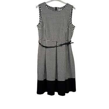 Calvin Klein Womens  Size 18W Houndstooth Sleevel… - image 1