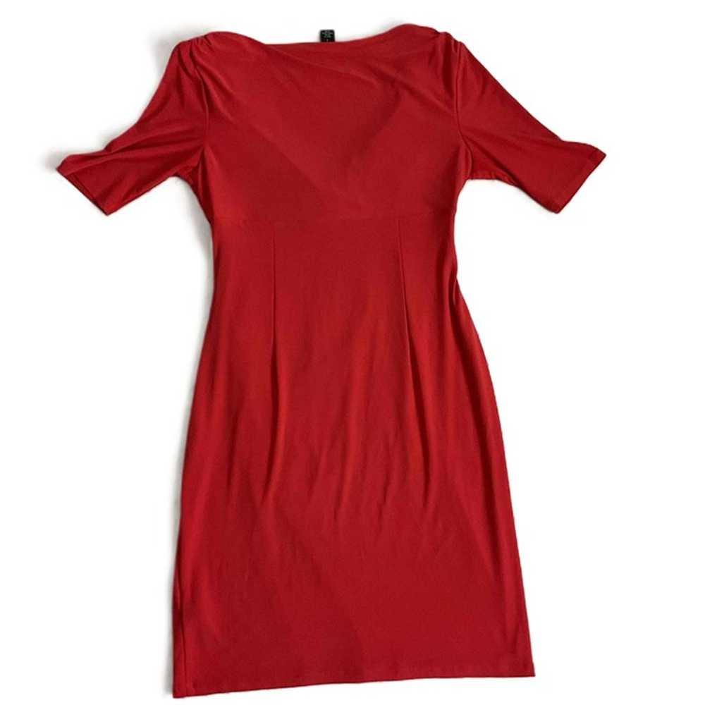 Lauren Ralph Lauren Orangish Red Short Sleeve V-N… - image 5