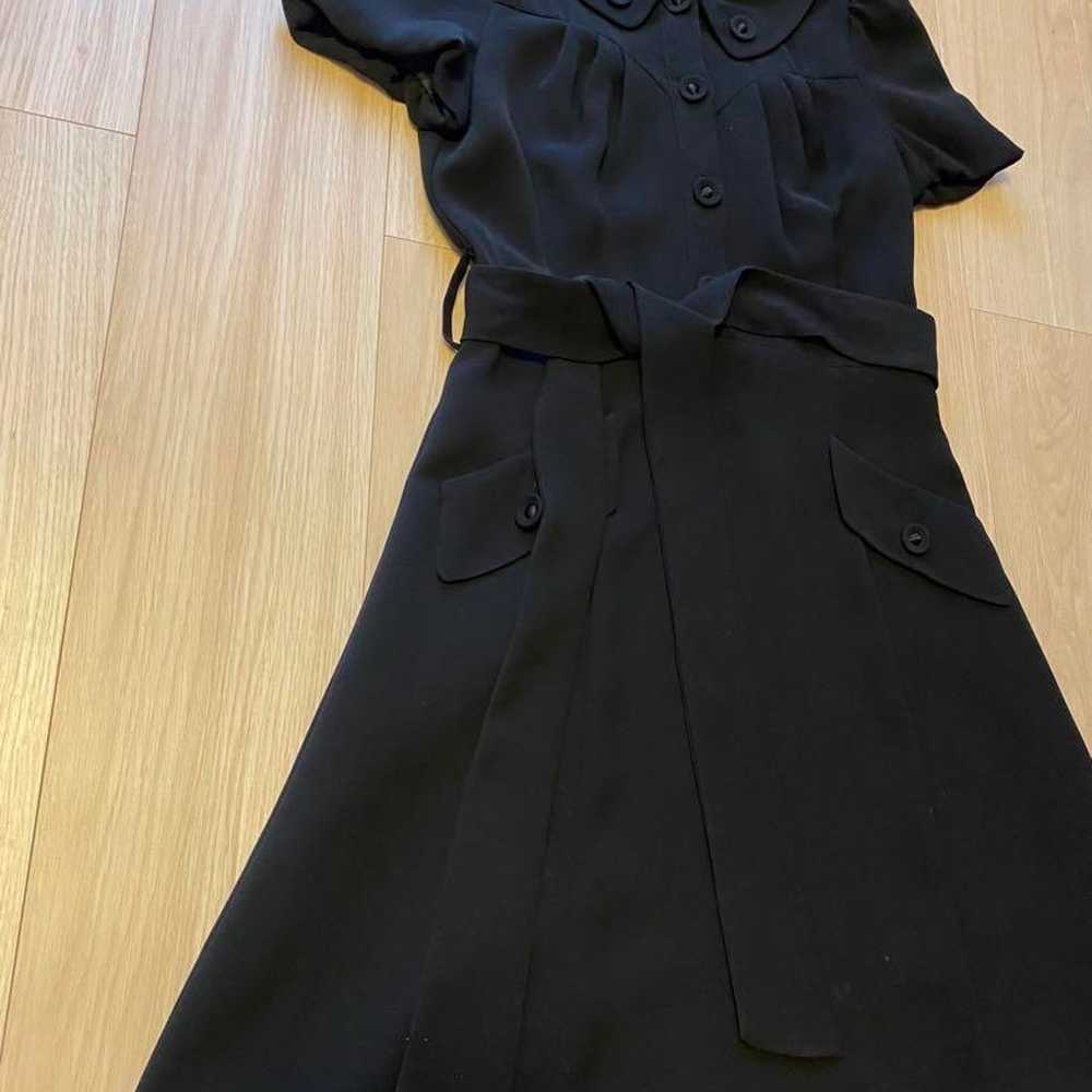 Paul & Joe Black Short Sleeve Knee-Length Dress - image 2