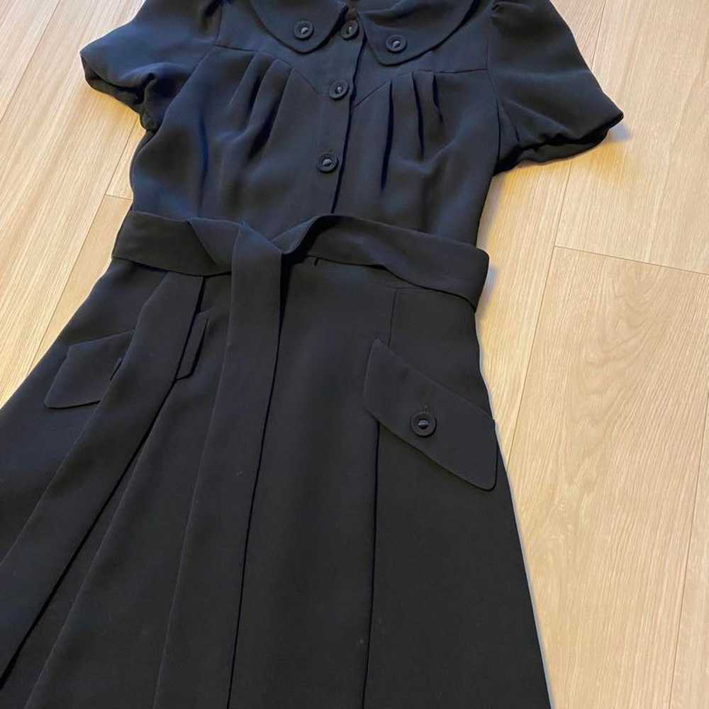 Paul & Joe Black Short Sleeve Knee-Length Dress - image 7