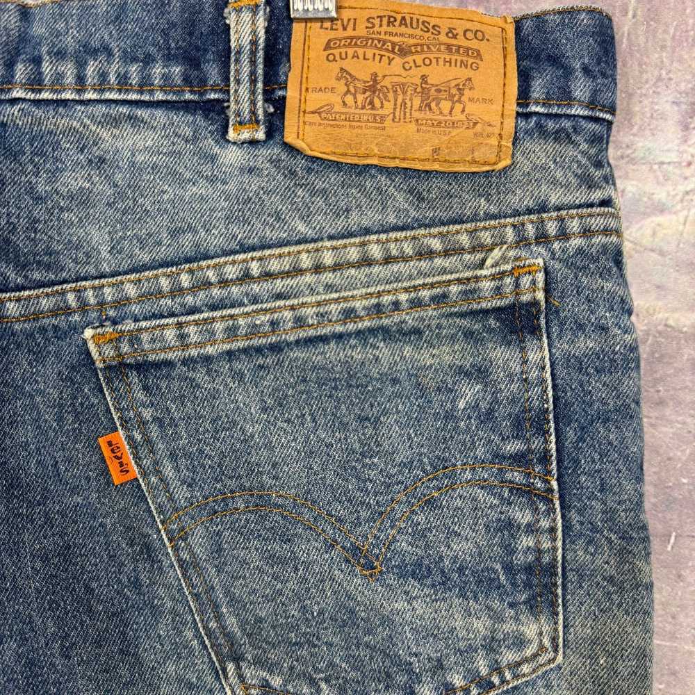 Levi's × Streetwear × Vintage 80s Medium Wash Ora… - image 7