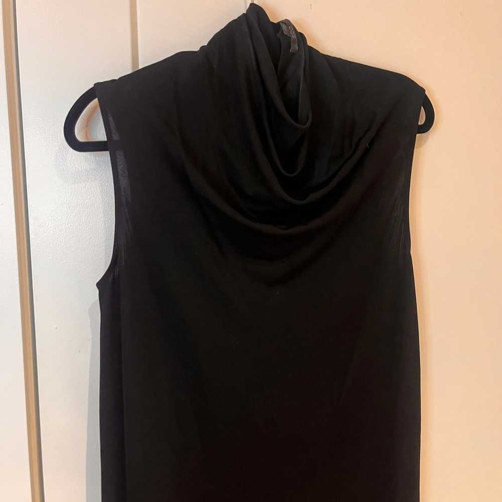 COS Black Mock Neck Sleeveless Midi Dress Small - image 2