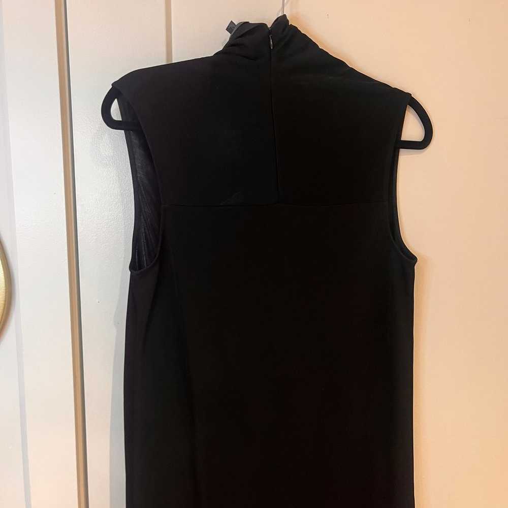 COS Black Mock Neck Sleeveless Midi Dress Small - image 4