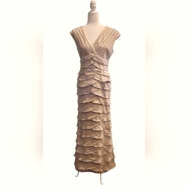 Adrianna Papell Gold Evening Gown - image 1