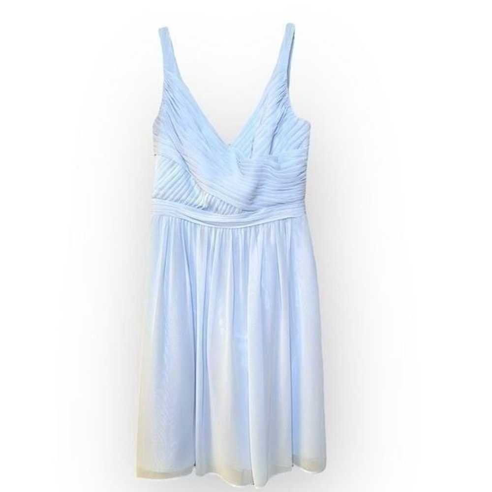 Davids Bridal Light Blue chiffon Dress F15603 wom… - image 1