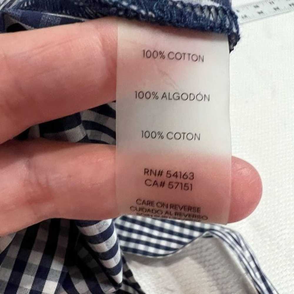 Calvin Klein Gingham Blue White Checkered Print B… - image 9