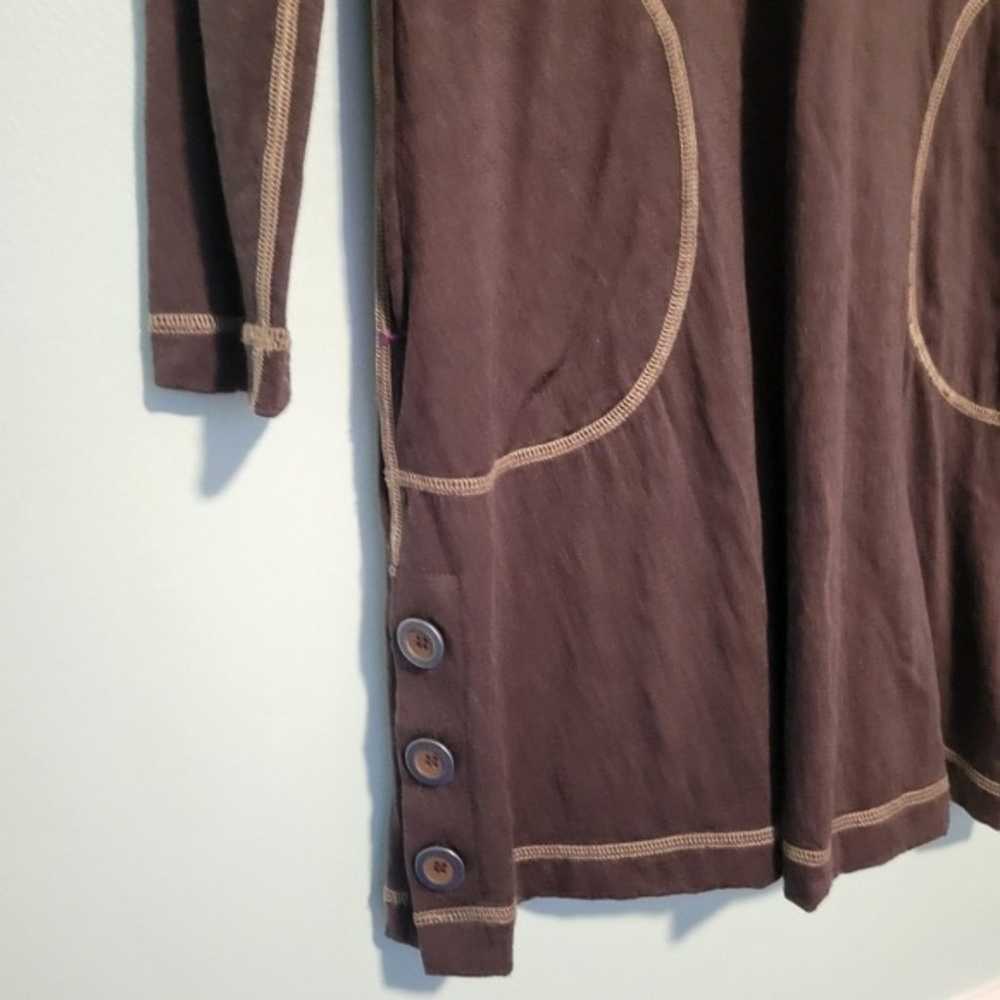 Title Nine Brown 100% Merino Wool Athletic Long S… - image 3