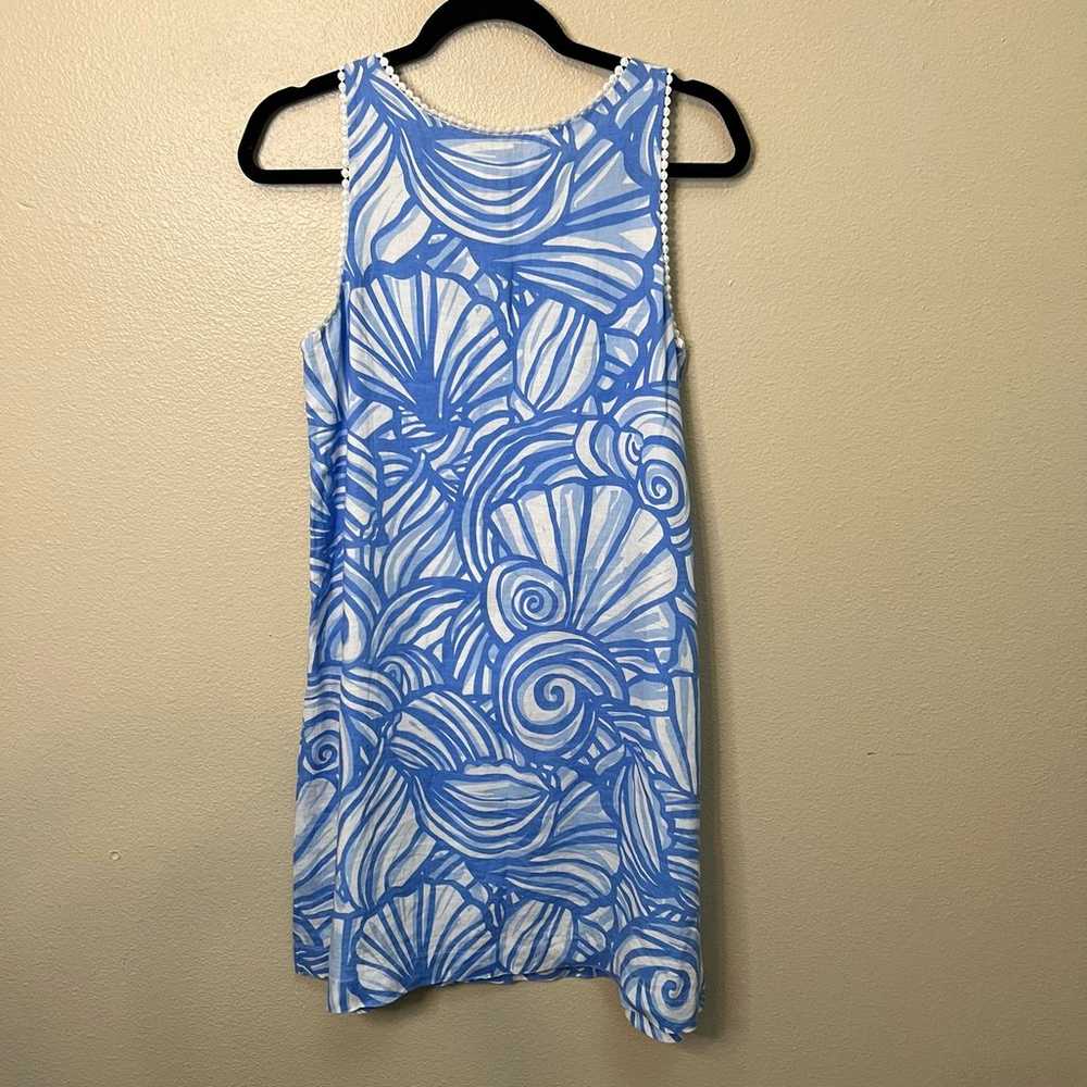 Vineyard Vines Linen Nautilus Shell Swing Dress S… - image 4