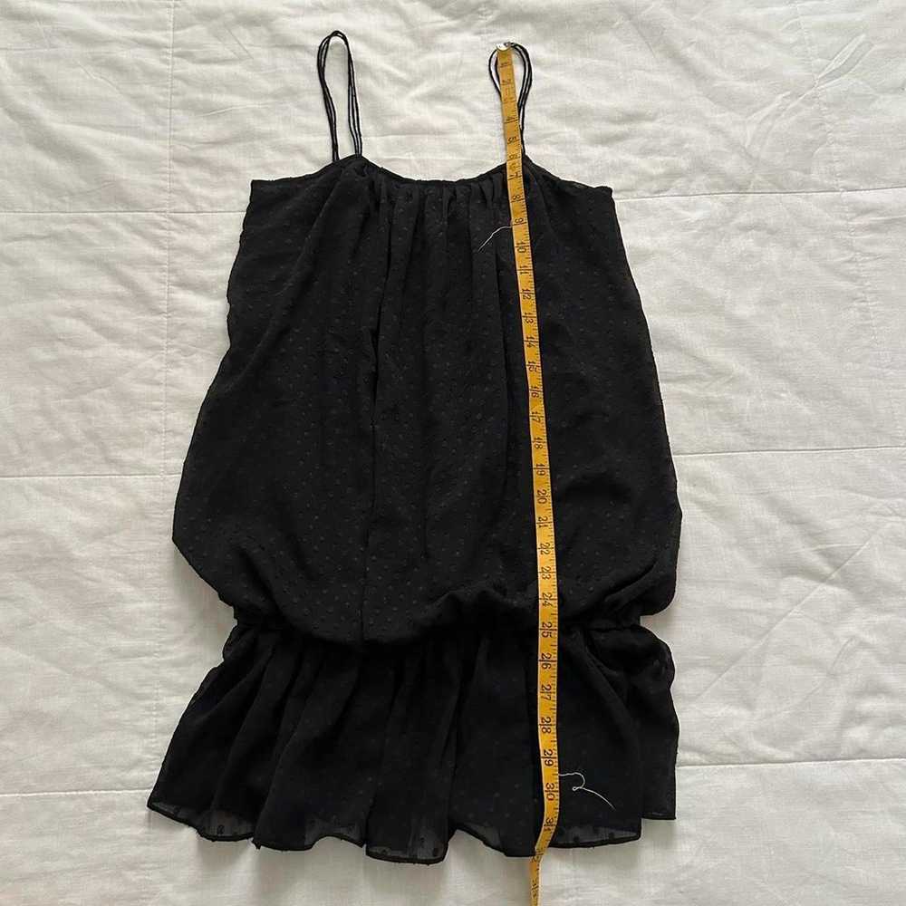 Moussy Black mini bubble hem dress spaghetti stra… - image 7