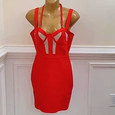 Red Bandage Mini Dress