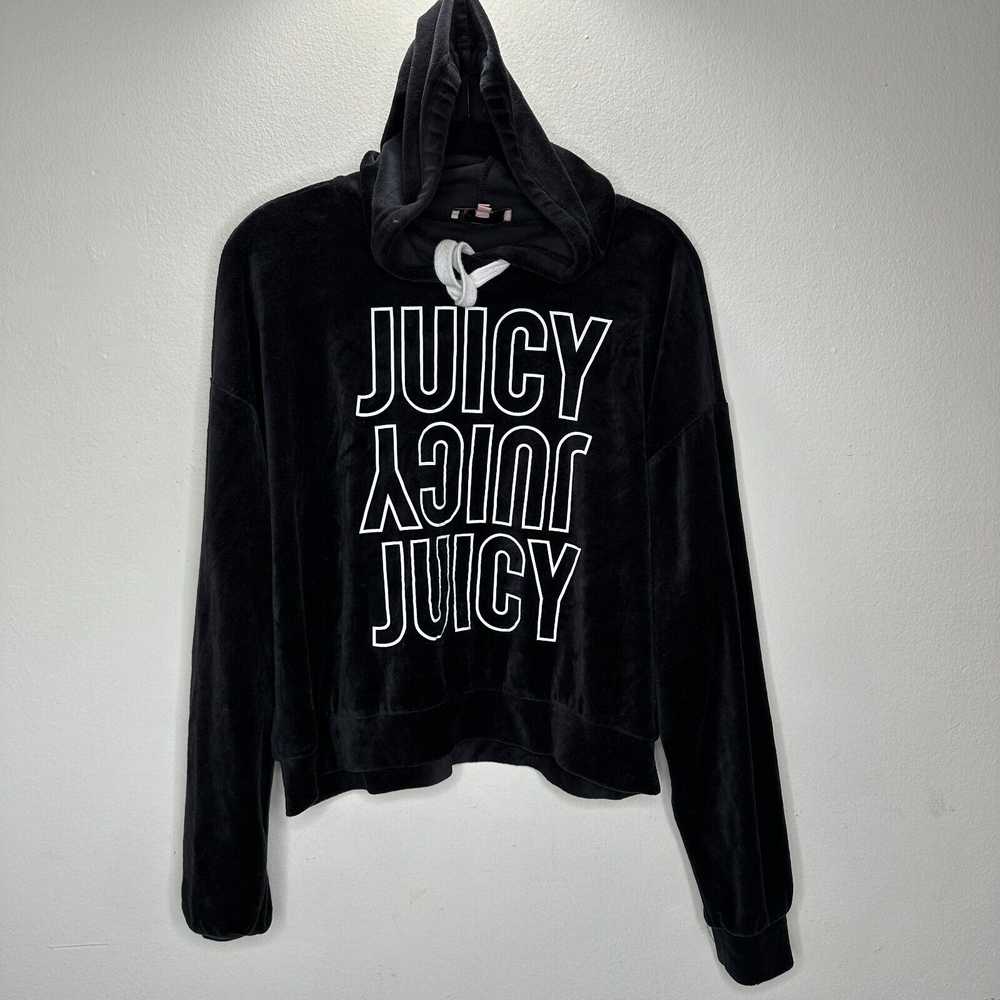 Juicy Couture Juicy Couture Black Velour Long Sle… - image 2